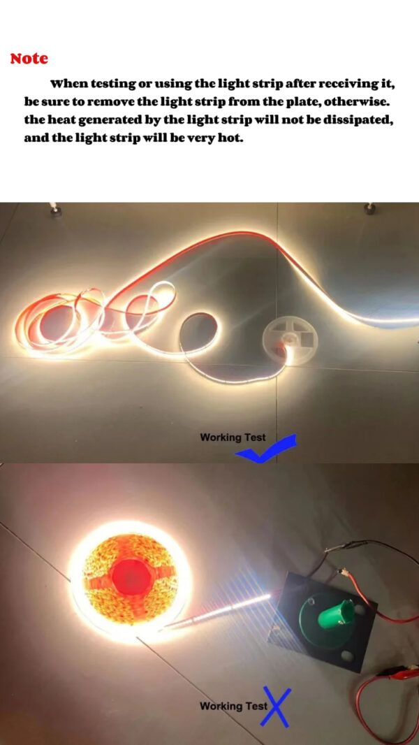 CRI 90+ DC 24V 2835 LED Strip Light White Color 120LED Per Meter No-waterproof For Home Light - Image 7