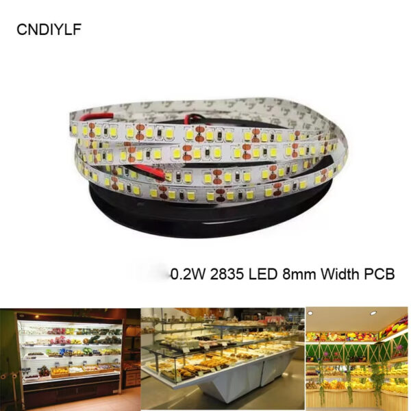 5m Ra95 24V LED Strip Light Exempt 2200K Special for Fruit & Food